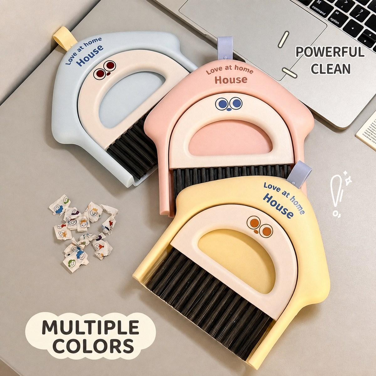 Mini Desk Brush & Dustpan Set