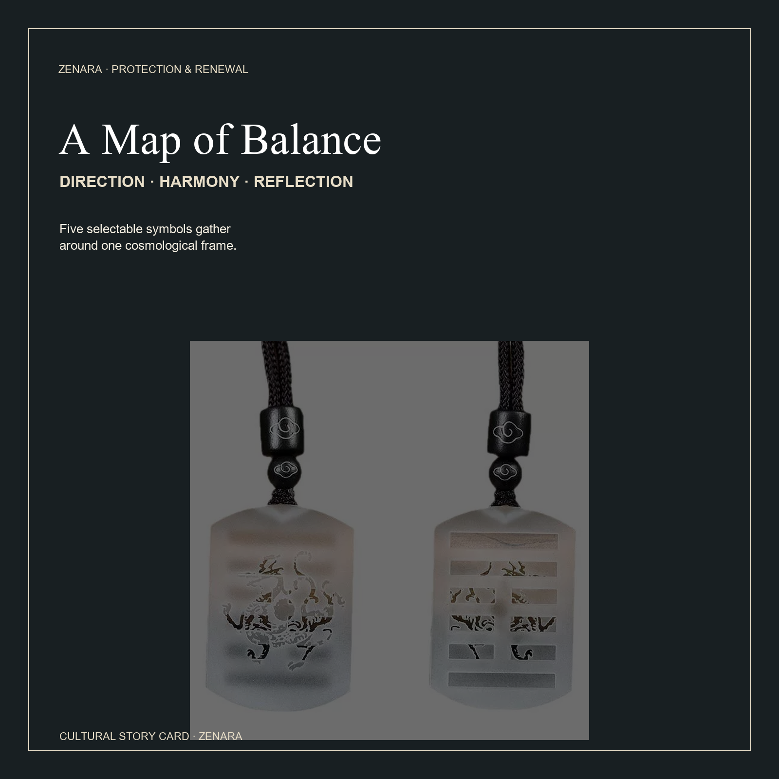Five-Element Guardian Bagua Pendant — Zenara view 5