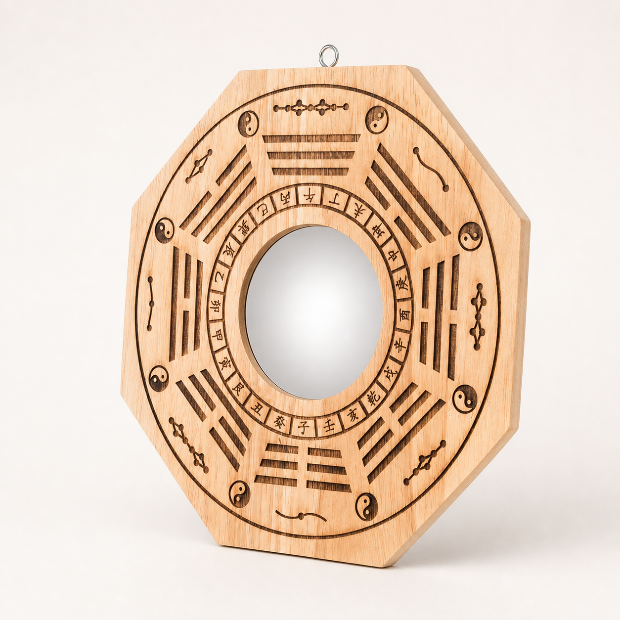Peachwood Nine-Star Bagua Concave Mirror — Zenara view 4